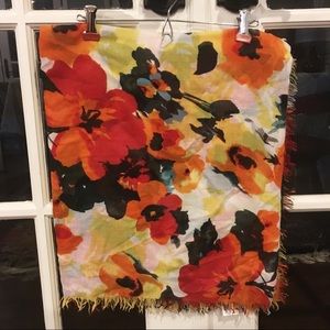 Floral Print Scarf